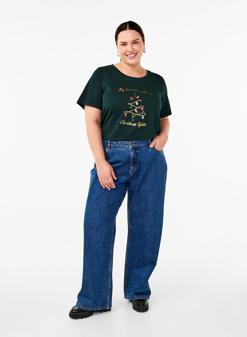 Jule t-shirts i 100% bomuld, Scarab w. Tree, Model image number 2