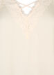 Top med blonder og krydsdetalje, White Smoke, Packshot image number 2