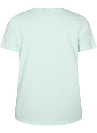 Kortærmet t-shirt med v-udskæring, Honeydew, Packshot image number 1