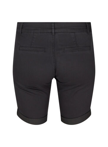 Tætsiddende shorts med lommer, Black, Packshot image number 1