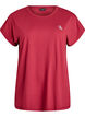 Ensfarvet tr&aelig;nings t-shirt, R&oslash;d, Packshot image number 0