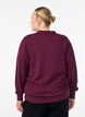 Strikbluse med polokrave, Mørk Bordeaux, Model image number 2