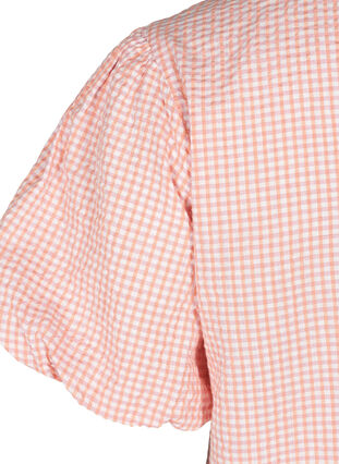 Ternet bluse med korte ærmer, As Sample, Packshot image number 3