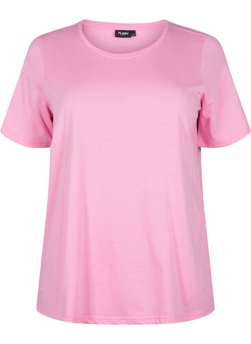FLASH - T-shirt med rund hals, Begonia Pink, Packshot image number 0