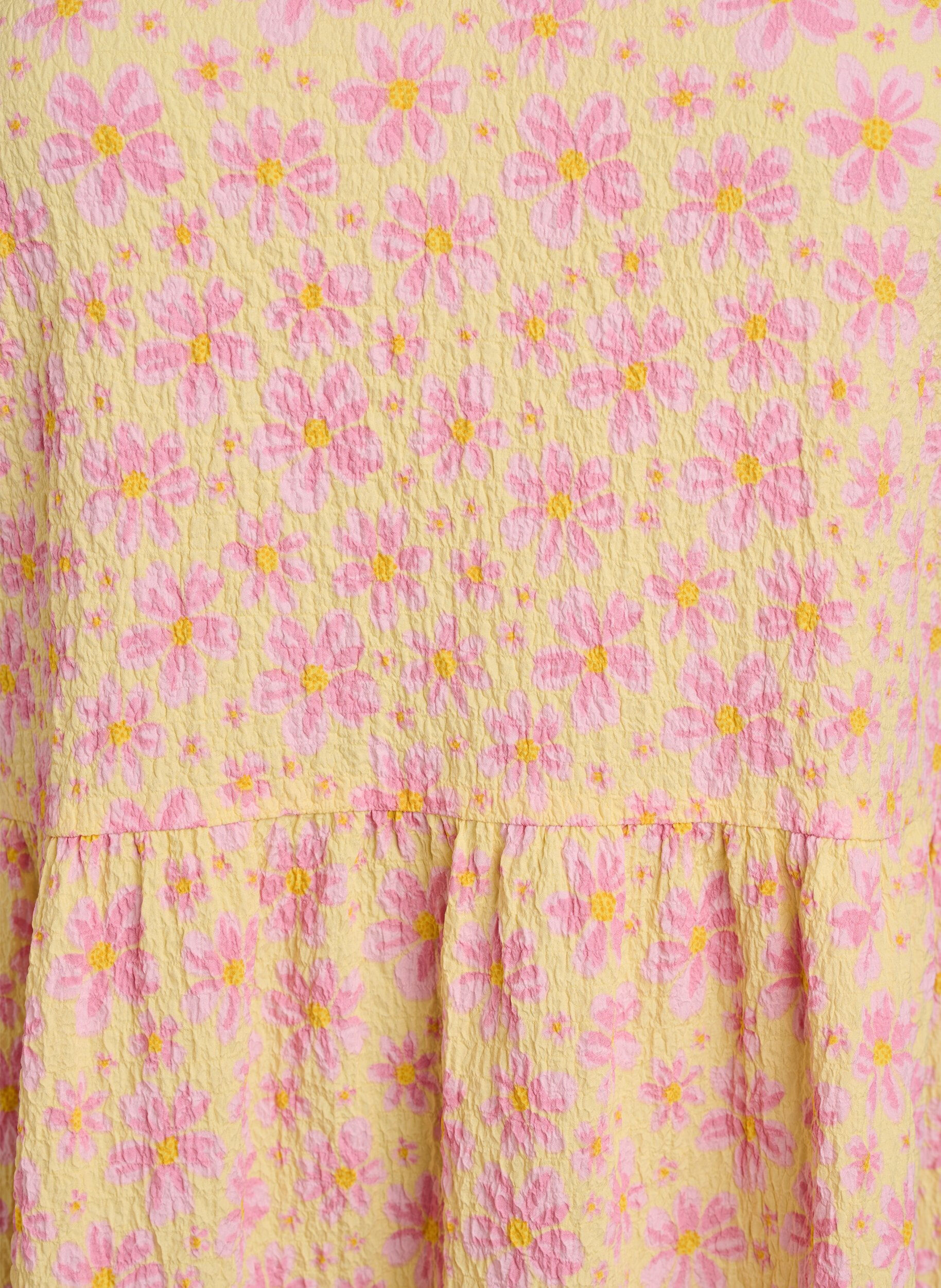 ZizziKort kjole med A-facon, Gul, Packshot image number 2