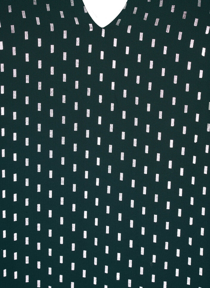 Langærmet kjole med folie print, Scarab w. Silver, Packshot image number 2