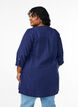 Tunika i bomuldsmusselin med broderi anglaise, Bl&aring;, Model image number 2