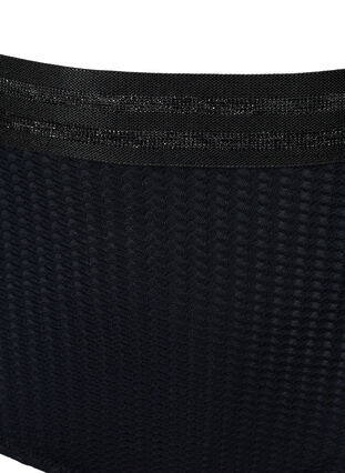 Højtaljet bikini underdel med glimmer, Black, Packshot image number 2