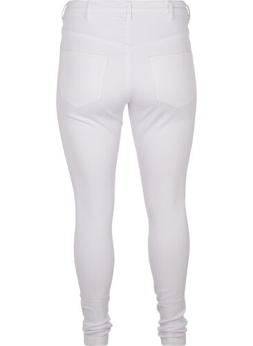 Super slim Amy jeans med høj talje, White, Packshot image number 1