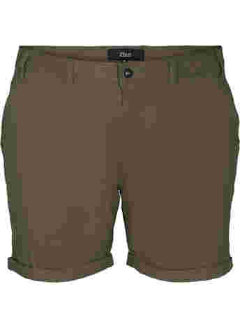 Bomulds shorts med lommer