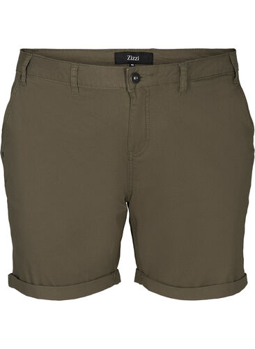 Bomulds shorts med lommer, Tarmac, Packshot image number 0