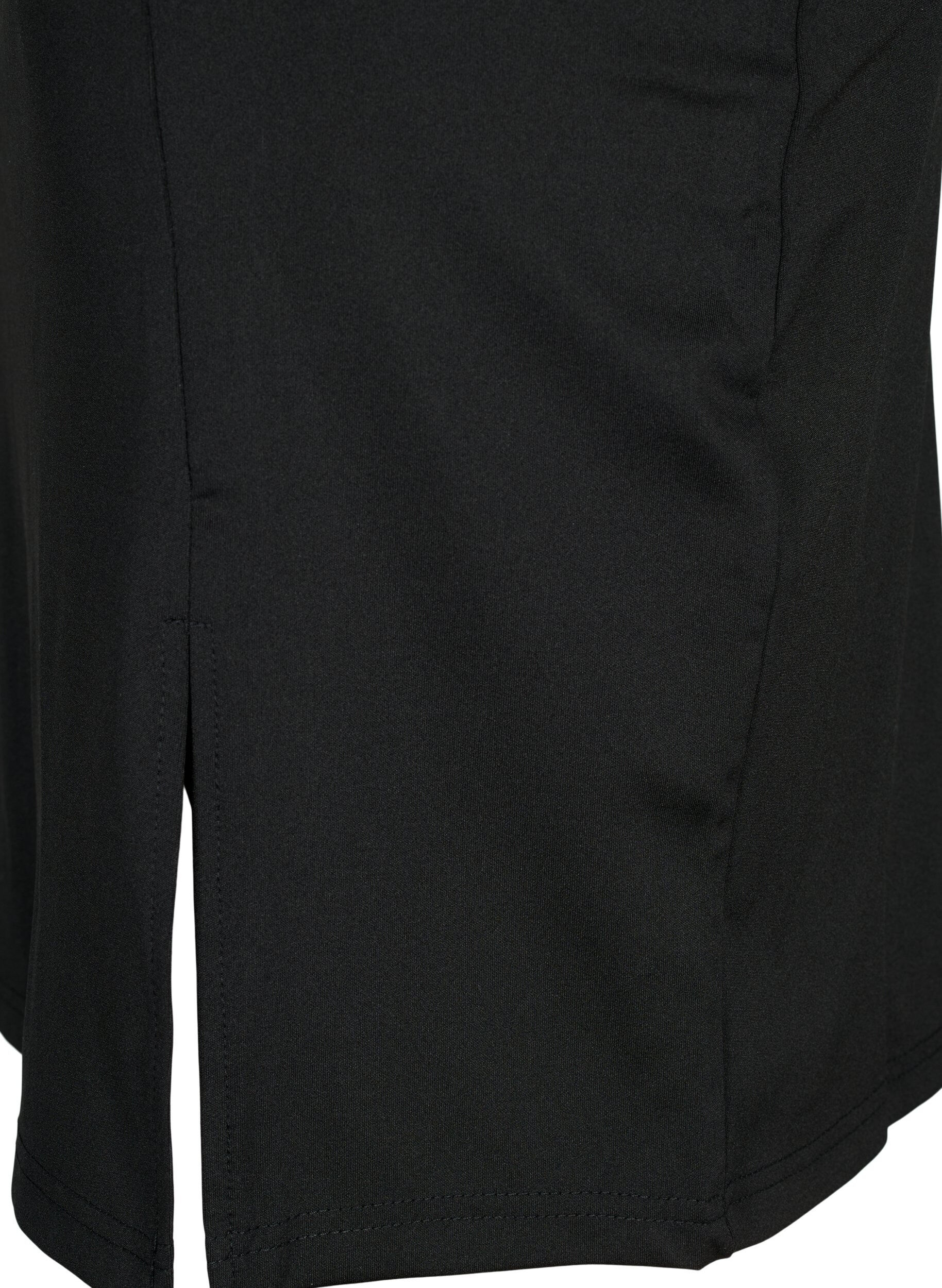 Zizzi Nederdel med slids og slim fit, Black, Packshot image number 2