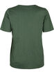 Kort&aelig;rmet basis t-shirt med v-hals, Gr&oslash;n, Packshot image number 1