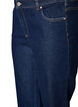 Cropped straight fit jeans med regul&aelig;r talje, Bl&aring;, Packshot image number 2