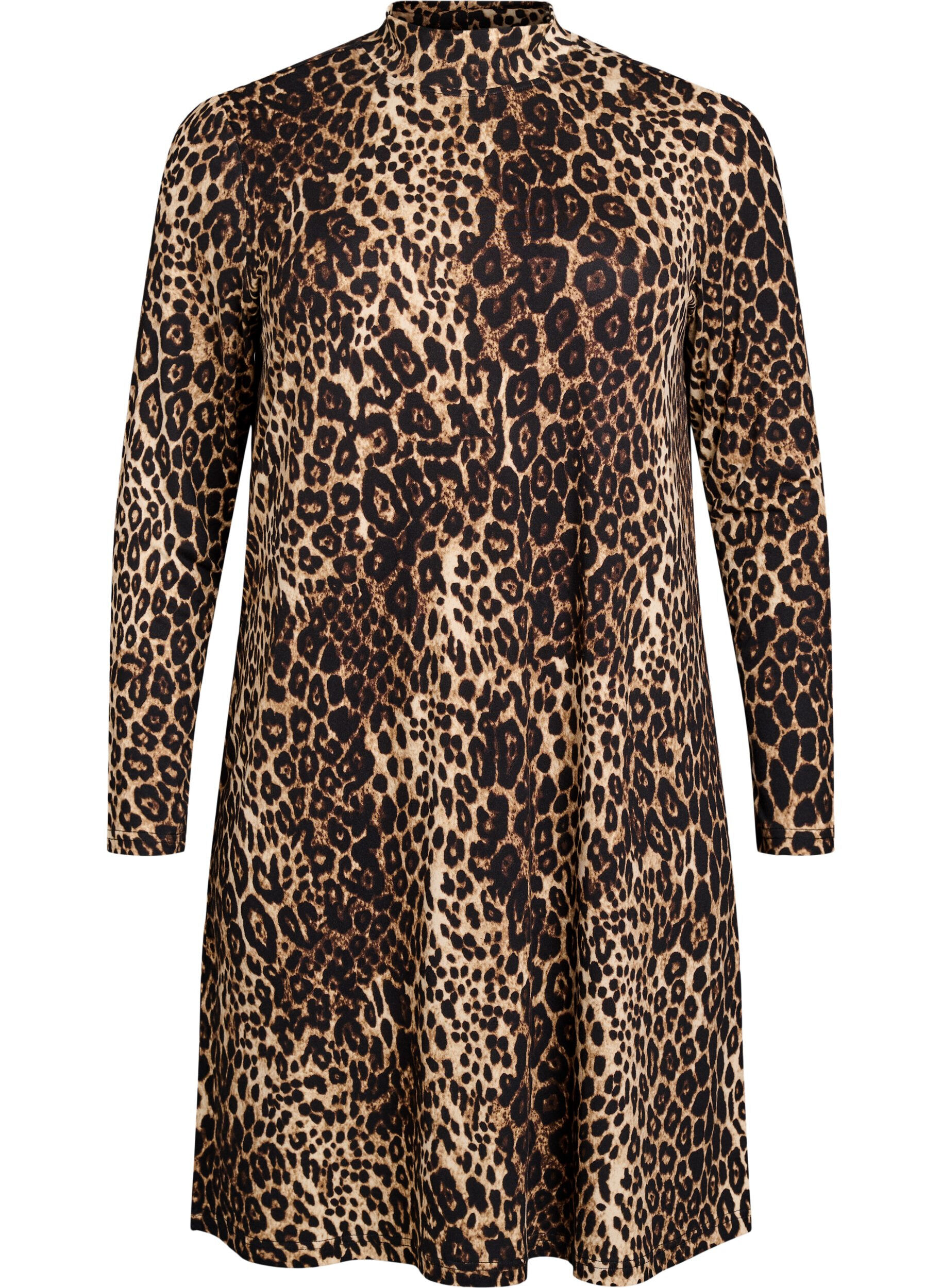 FLASH - Lang&aelig;rmet kjole med turtleneck