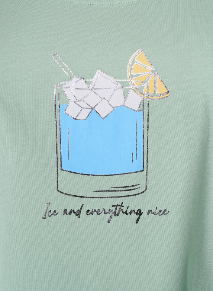 Bomuldstop med a-form, Gr&oslash;n, Packshot image number 2