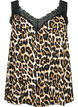 Top med blonder i viskose, Leopard, Packshot image number 0