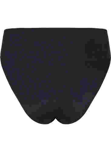 Bikini trusse med høj talje, Black, Packshot image number 1