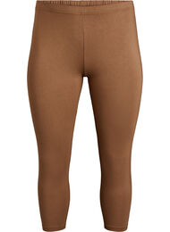 Basis 3/4 leggings i viskose, Brun