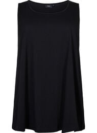 Bomuldstop med a-form, Sort