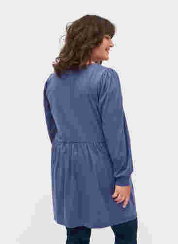 Graviditets tunika med pufærmer, Nightshadow Blue, Model image number 1