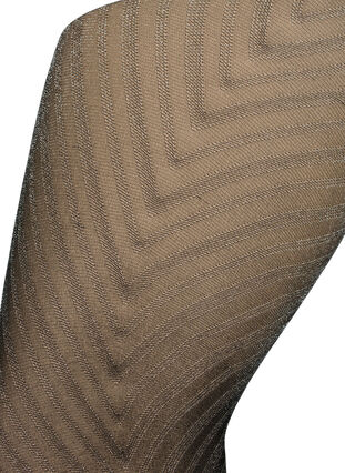 Strømpebukser med glitter og stribet mønster, Black, Packshot image number 1