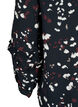 Bluse med print og flæsedetaljer, Sort, Packshot image number 3