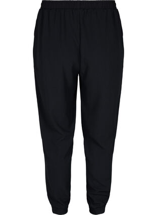 Bukser med lommer og elastikkant , Black, Packshot image number 1
