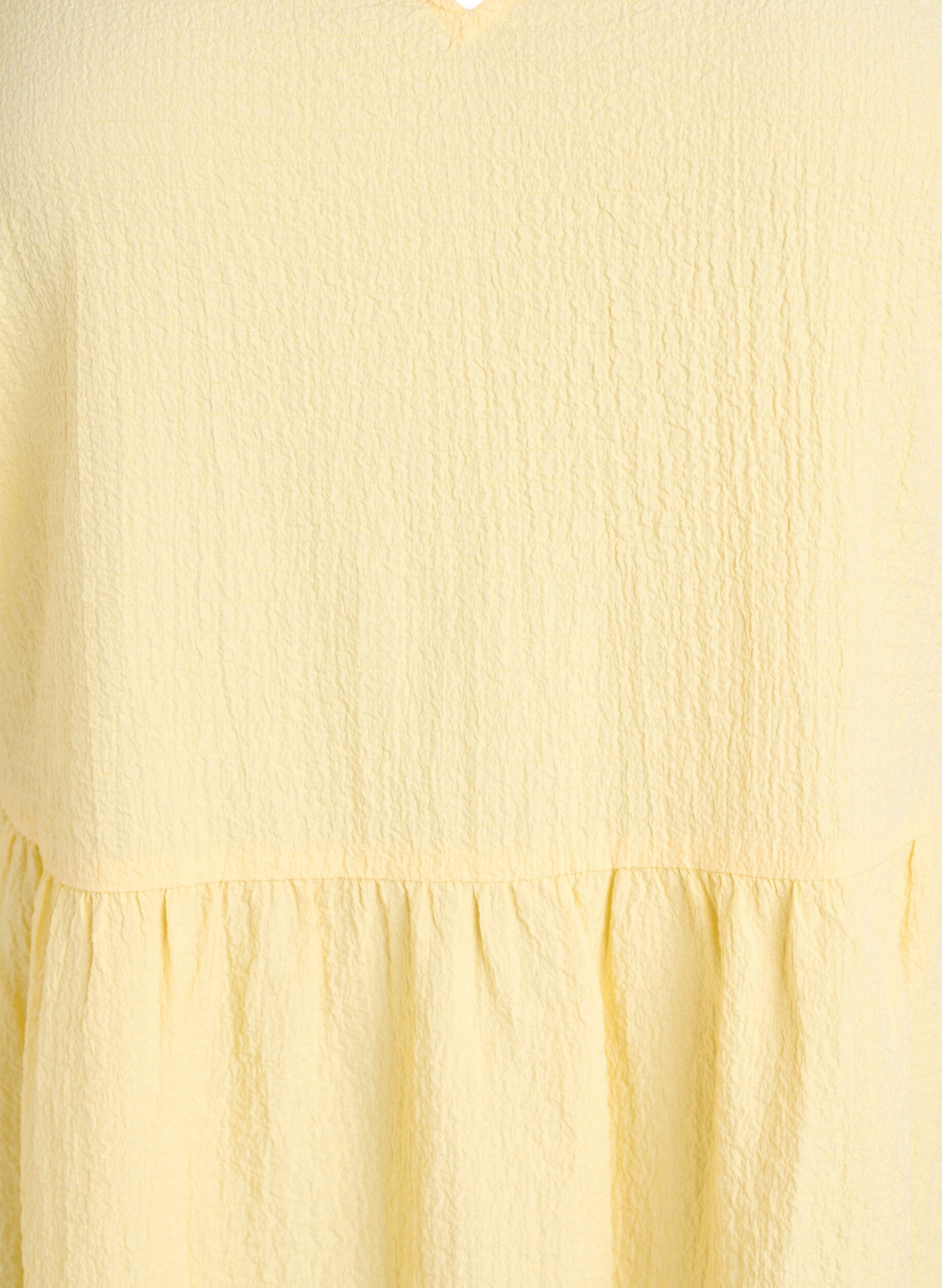 ZizziKort kjole med A-facon, Gul, Packshot image number 2