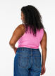 Tætsiddende tanktop med rhinsten, Lyserød, Model image number 2