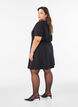 Kort jerseykjole med A-facon, Sort, Model image number 2