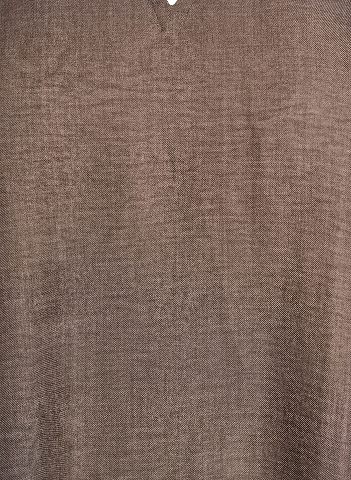 Tunika med V-hals, Brun, Packshot image number 2