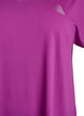 Kort&aelig;rmet tr&aelig;nings t-shirt med v-hals, Lilla, Packshot image number 2