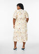 Blomstret midikjole med A-facon, Beige, Model image number 2