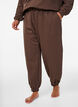 Sweatpants med h&oslash;j talje og lommer, Brun, Model image number 2