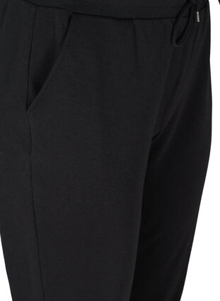 Løse sweatpants med lommer, Black, Packshot image number 2