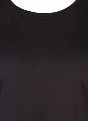 Kortærmet t-shirt med pailletter, Black, Packshot image number 2