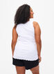 Top med blondekant , Hvid, Model image number 2