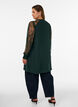 Tunika med transparente blonde&aelig;rmer, Gr&oslash;n, Model image number 2