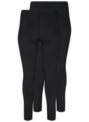 2-pak basis leggings , Black / Black, Packshot image number 1