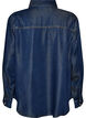 Denimskjorte i lyocell med trykknapper, Bl&aring;, Packshot image number 1