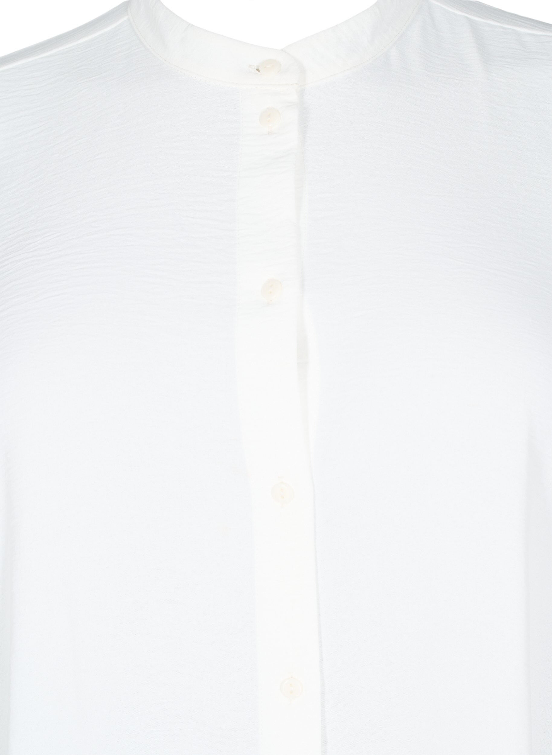 Zizzi Tunika med 3/4 &aelig;rmer, Vanilla, Packshot image number 2