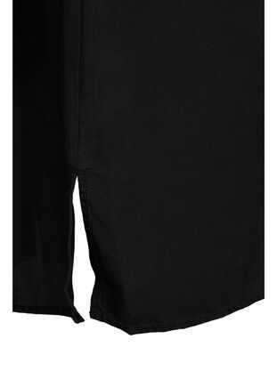 Lang skjorte med 3/4 ærmer i lyocell (TENCEL™), Black, Packshot image number 3