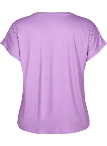 Kortærmet trænings t-shirt, African Violet, Packshot image number 1