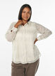 Skjorte med glitrende mønster, Vanilla, Model image number 0