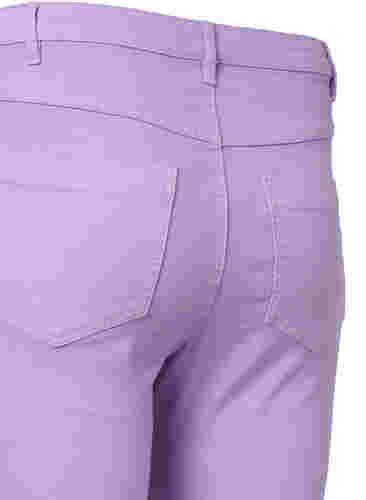 Højtaljede Amy jeans med super slim fit, Lavender, Packshot image number 3