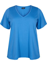 FLASH - T-shirt med v-hals, Ultramarine