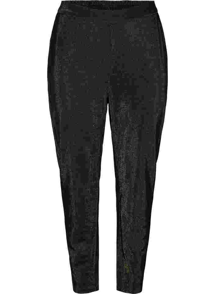 Maddison bukser med glimmer, Black w. Lurex, Packshot image number 0