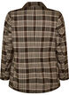 Ternet blazer med lommer og slids, Brun, Packshot image number 1