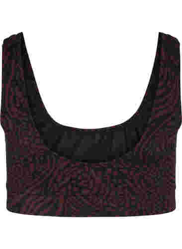 Printet bikini top med rund halsudskæring, Small Leopard, Packshot image number 1
